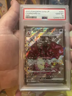 Pokemon Charizard ex SSR Shiny Treasure Japanese 331/190 PSA 10 - Image 4
