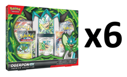 Pokemon TCG Ogerpon ex Premium Collection Box (6-Box) CASE FACTORY SEALED! - Image 1