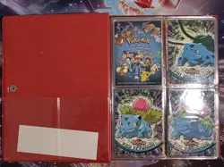 1999 Topps Pokemon Series 1 Prints 1, 2 - Master Set In 90s Pikachu Binder - Image 2