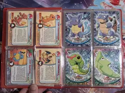 1999 Topps Pokemon Series 1 Prints 1, 2 - Master Set In 90s Pikachu Binder - Image 4