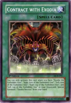 Yugioh! MP Contract with Exodia - DCR-031 - Common - Unlimited Edition Moderatel - Image 1