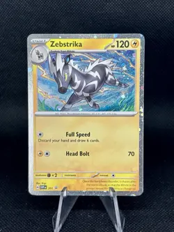 Pokemon Destined Rivals Zebstrika Black Star Promo Card 201 SVP Cosmos - Image 1