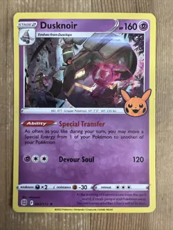Dusknoir 062/172 - Trick Or Trade 2022 - Holo - Rare - Pokemon Card - LP - Image 1