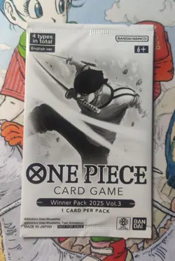 One Piece Card Game Winner Pack 2025 Vol 3 Tournament Promo sealed pack - Image 1