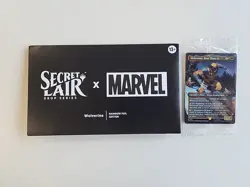 MTG Secret Lair x Marvel Wolverine Rainbow Foil Edition Sealed Cards, Open Envel - Image 1
