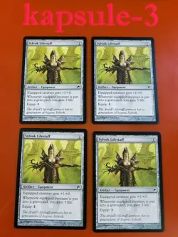 4x Sylvok Lifestaff | Scars of Mirrodin | MTG Magic Cards - Image 1