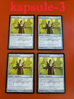 4x Sylvok Lifestaff | Scars of Mirrodin | MTG Magic Cards - Image 3