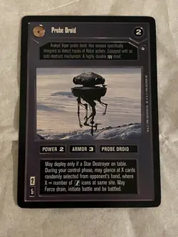 Decipher Star Wars CCG Hoth PROBE DROID Card NEVER PLAYED - Image 1