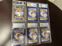 6 PSA CGC Graded Pokemon Card Slabs PSA 10 Charizard Lot 3 Pikachu - Image 2