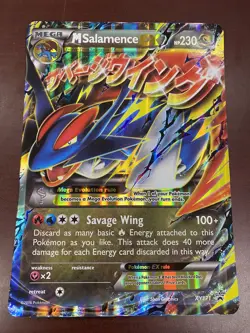 Jumbo Pokemon TCG Card: M Salamence EX Holo Promo Flashfire XY171 NM - Image 1