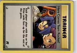Pokemon Card TCG Here Comes Team Rocket 71/82 Team Rocket Trainer Card - Image 5