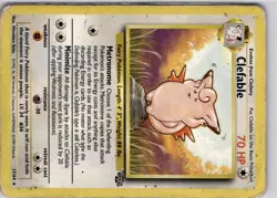 Clefable 17/64 Jungle Non Holo Vintage Pokemon Trading Card TCG - Image 5
