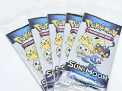SEALED Pokemon (2017 General Mills Cereal Box) SUN & MOON 3-Card PACK - Image 1