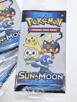 SEALED Pokemon (2017 General Mills Cereal Box) SUN & MOON 3-Card PACK - Image 3