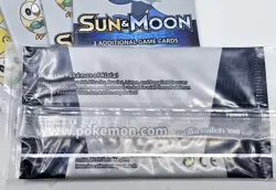 SEALED Pokemon (2017 General Mills Cereal Box) SUN & MOON 3-Card PACK - Image 4