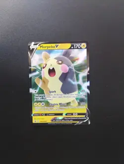 Morpeko V SWSH056 Shining Fates Promo NM Pokemon Card - Image 1