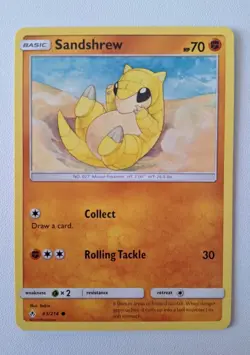 83/214 Sandshrew: Pokemon Trading Card Game Unbroken Bonds 2019. Mint Condition. - Image 1