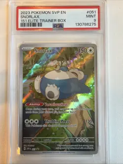 Snorlax 051 Sv: Scarlet & Violet Promo Cards Holo PSA 9 Pokemon - Image 1