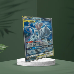 Mewtwo & Mew GX - SM Promo Unified Minds | Jumbo Metal 6" x 8" Card Gift/Display - Image 3