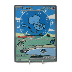 Mew EX SIR - Paldean Fates | Jumbo Metal 6" x 8" Card Gift/Display - Image 1