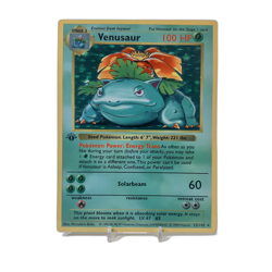 Venusaur - Base Set Shadowless | Jumbo Metal 6" x 8" Card Gift/Display - Image 1