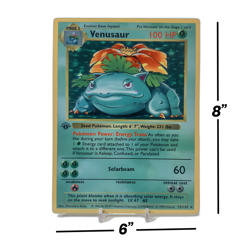 Venusaur - Base Set Shadowless | Jumbo Metal 6" x 8" Card Gift/Display - Image 2
