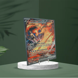 Team Rocket's Moltres EX SIR - Destined Rivals | Jumbo Metal 6" x 8" Card Gift - Image 3