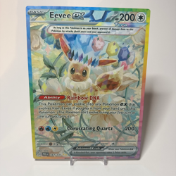 Eevee EX SIR - Prismatic Evolutions | Jumbo Metal 6" x 8" Card Gift/Display - Image 1