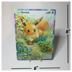 Eevee from Eevee Grove - Pokemon Pocket | Jumbo Metal 6" x 8" Card Gift/Display - Image 2