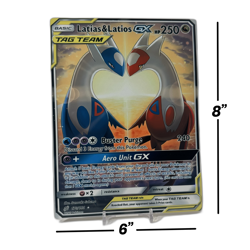 Latias & Latios GX Alt Art - Team Up | Jumbo Metal 6" x 8" Card Gift/Display - Image 2