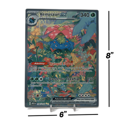 Venusaur EX SIR - 151 | Jumbo Metal 6" x 8" Card Gift/Display - Image 2