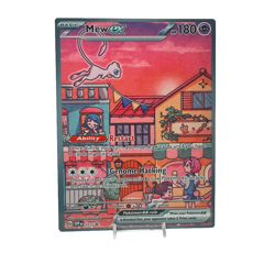 Mew EX - SV Promo 151 | Jumbo Metal 6" x 8" Card Gift/Display - Image 1