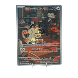Team Rocket's Meowth IR - Destined Rivals | Jumbo Metal 6" x 8" Card Gift - Image 1
