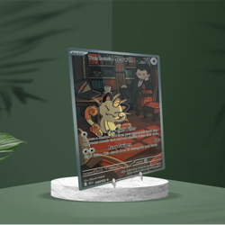 Team Rocket's Meowth IR - Destined Rivals | Jumbo Metal 6" x 8" Card Gift - Image 3