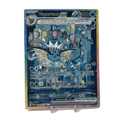 Vaporeon EX SIR - Prismatic Evolutions | Jumbo Metal 6" x 8" Card Gift/Display - Image 1