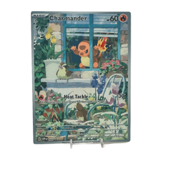 Charmander - SV Promo Obsidian Flames | Jumbo Metal 6" x 8" Card Gift/Display - Image 1