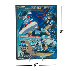 Team Aqua's Kyogre EX - Double Crisis | Jumbo Metal 6" x 8" Card Gift/Display - Image 2