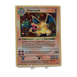 Charizard - Base Set Shadowless | Jumbo Metal 6" x 8" Card Gift/Display - Image 1