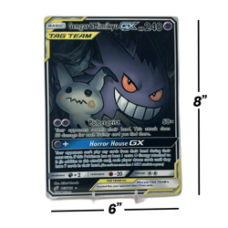 Gengar & Mimikyu GX Alt Art - Team Up | Jumbo Metal 6" x 8" Card Gift/Display - Image 2