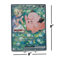 Lillie's Clefairy EX SIR - Journey Together | Jumbo Metal 6" x 8" Card Gift - Image 2