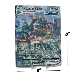 Rayquaza VMax Alt Art - Evolving Skies | Jumbo Metal 6" x 8" Card Gift/Display - Image 2