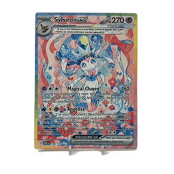Sylveon EX SIR - Prismatic Evolutions | Jumbo Metal 6" x 8" Card Gift/Display - Image 1