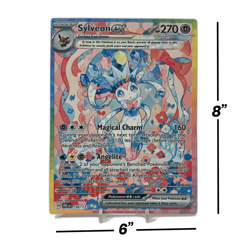 Sylveon EX SIR - Prismatic Evolutions | Jumbo Metal 6" x 8" Card Gift/Display - Image 2