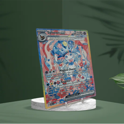 Sylveon EX SIR - Prismatic Evolutions | Jumbo Metal 6" x 8" Card Gift/Display - Image 3