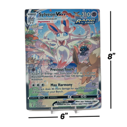 Sylveon VMax Alt Art - Evolving Skies | Jumbo Metal 6" x 8" Card Gift/Display - Image 2