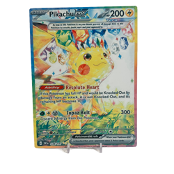 Pikachu EX SIR - Surging Sparks | Jumbo Metal 6" x 8" Card Gift/Display - Image 1