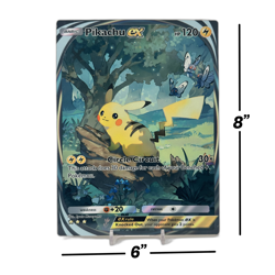 Pikachu EX Immersive - Pokemon Pocket | Jumbo Metal 6" x 8" Card Gift/Display - Image 2