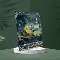 Pikachu EX Immersive - Pokemon Pocket | Jumbo Metal 6" x 8" Card Gift/Display - Image 3