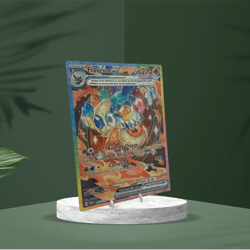 Flareon EX SIR - Prismatic Evolutions | Jumbo Metal 6" x 8" Card Gift/Display - Image 3