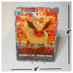 Flareon Eevee Grove - Pokemon Pocket | Jumbo Metal 6" x 8" Card Gift/Display - Image 2